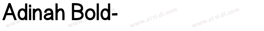 Adinah Bold字体转换